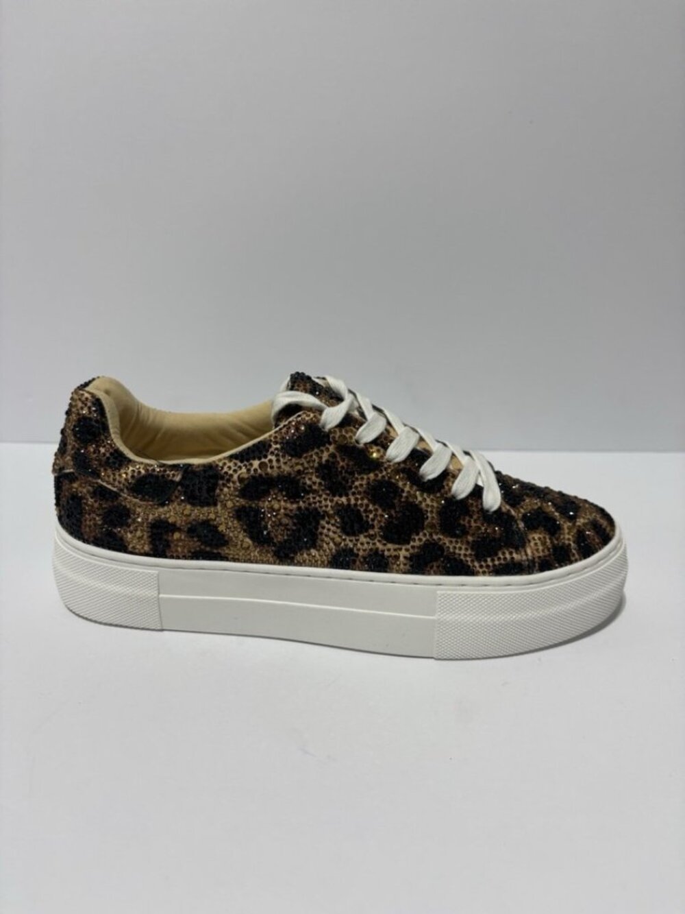 Betsey Johnson Women’s Suton Leopard Print Platform Sneakers, Size 7.5 M